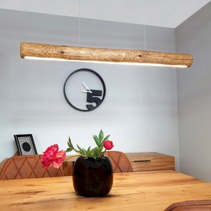 LED Himmennettävä riippuvalaisin LUCAS LED/33W/230V mänty - FSC-sertifioitu