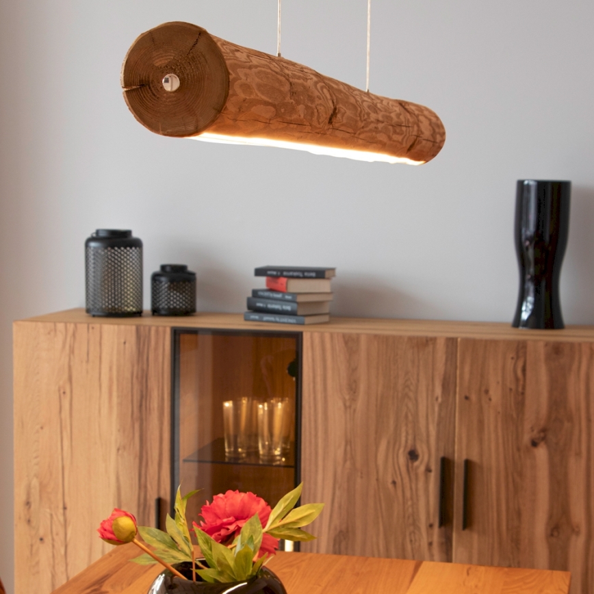 LED Himmennettävä riippuvalaisin LUCAS LED/33W/230V mänty - FSC-sertifioitu