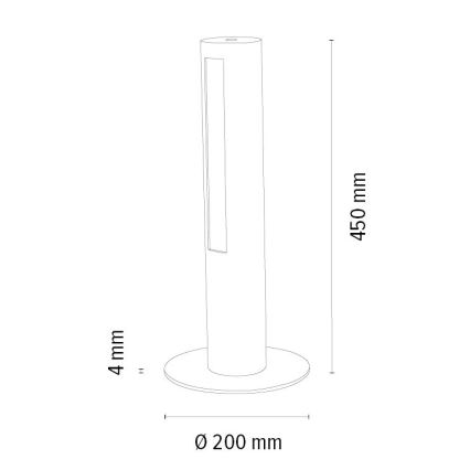Himmennettävä LED-pöytävalaisin CONOR LED/9W/230V tammi