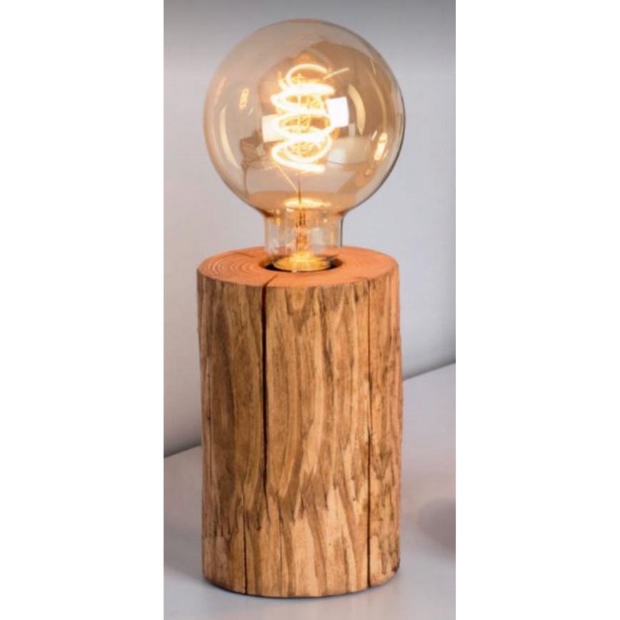 Pöytävalaisin TRABO 1xE27/25W/230V mänty - FSC-sertifioitu