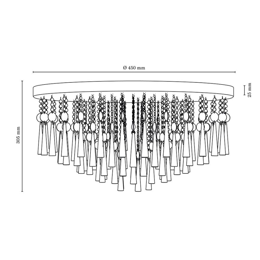 Kattovalo LUXORIA 8xG9/28W/230V