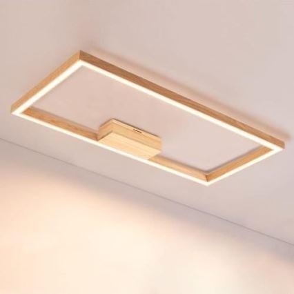 LED himmennettävä kattovalaisin RAMME LED/34W/230V mattapähkinä + kaukosäädin