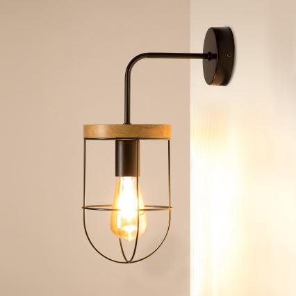 Seinävalaisin NETUNO 1xE27/25W/230V tammi  - FSC-sertifioitu
