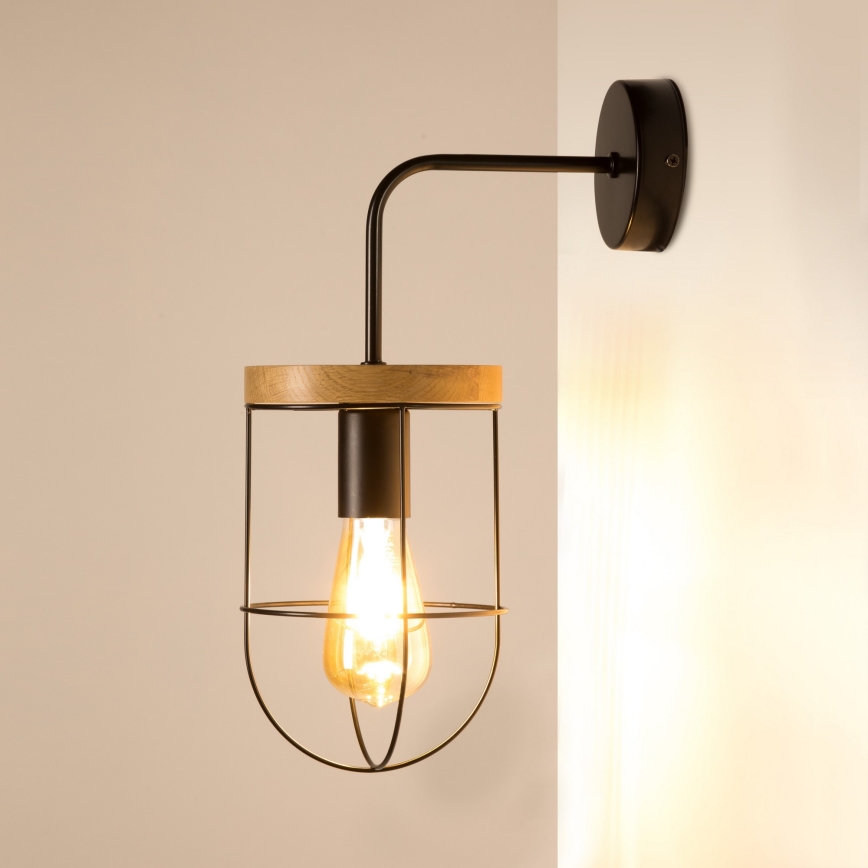 Seinävalaisin NETUNO 1xE27/25W/230V tammi  - FSC-sertifioitu
