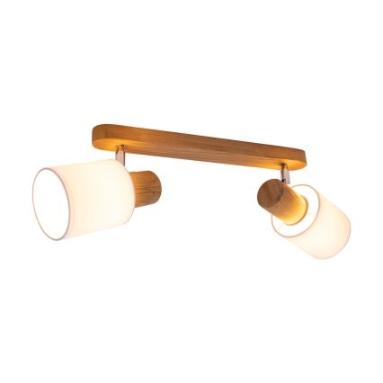 Kattokohdevalo TRENDY 2xE27/15W/230V mänty - FSC-sertifioitu