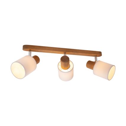 Kattokohdevalo TRENDY 3xE27/15W/230V mänty - FSC-sertifioitu