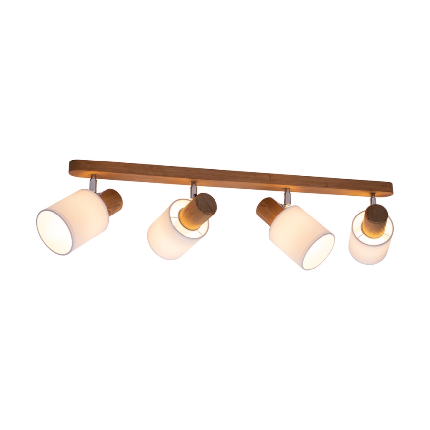 Kattokohdevalo TRENDY 4xE27/15W/230V mänty - FSC-sertifioitu