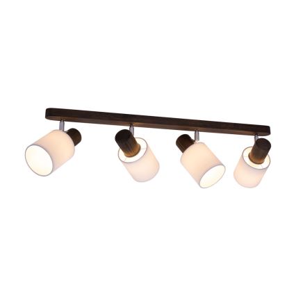 Kattokohdevalo TRENDY 4xE27/15W/230V mänty - FSC-sertifioitu