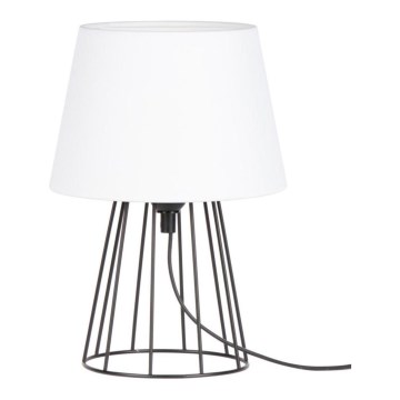 Spot-Light - Pöytävalaisin MANGOO 1xE27/40W/230V valkoinen/musta - FSC-sertifioitu