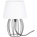 Spot-Light - Pöytävalaisin MANGOO 1xE27/40W/230V valkoinen/musta