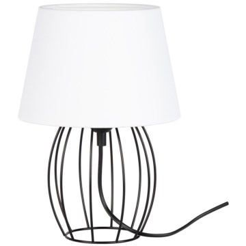 Spot-Light - Pöytävalaisin MANGOO 1xE27/40W/230V valkoinen/musta