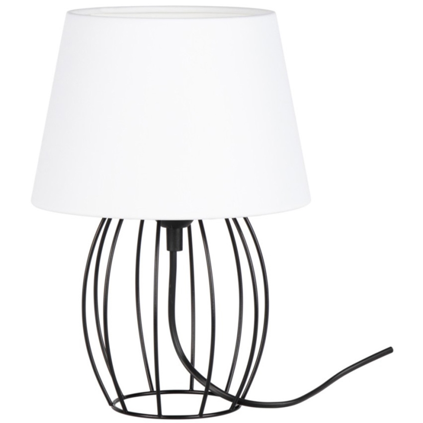 Spot-Light - Pöytävalaisin MANGOO 1xE27/40W/230V valkoinen/musta