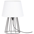 Spot-Light - Pöytävalaisin MANGOO 1xE27/40W/230V valkoinen/musta