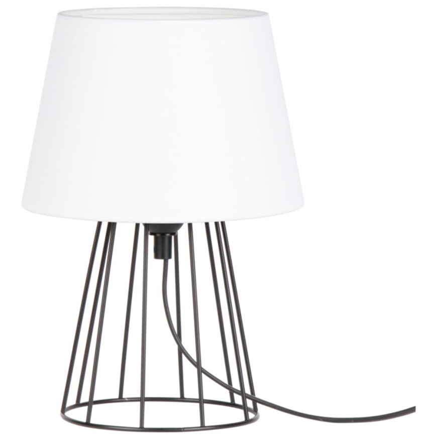 Spot-Light - Pöytävalaisin MANGOO 1xE27/40W/230V valkoinen/musta