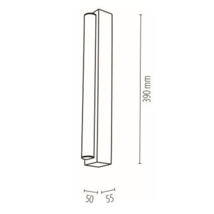Kylpyhuoneen LED-peilivalo AQUAVIVA LED/6W/230V 39 cm IP44 tammi – FSC sertifioitu