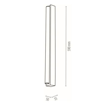 Kylpyhuoneen LED-peilivalo AQUAVIVA LED/9W/230V 59 cm IP44 tammi – FSC sertifioitu