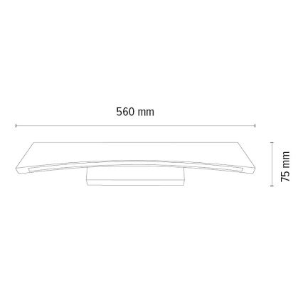 Himmennettävä LED-seinävalaisin ZIAD LED/6,5W/230V tammi – FSC sertifioitu