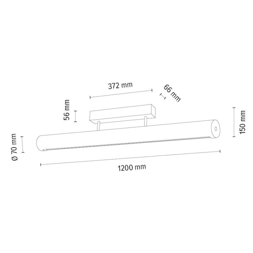 Himmennettävä LED-kattovalaisin CONOR LED/34,5W/230V tammi – FSC sertifioitu