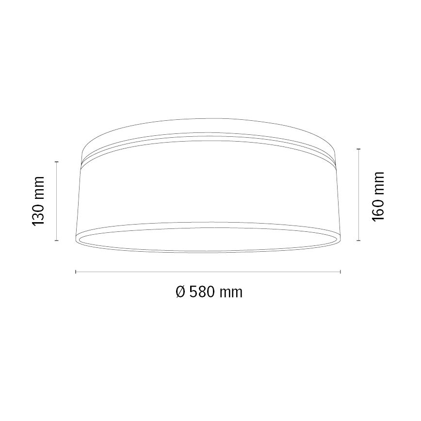 Kattovalo BENITA 4xE27/25W/230V halkaisija 58 cm ruskea/tammi – FSC sertifioitu