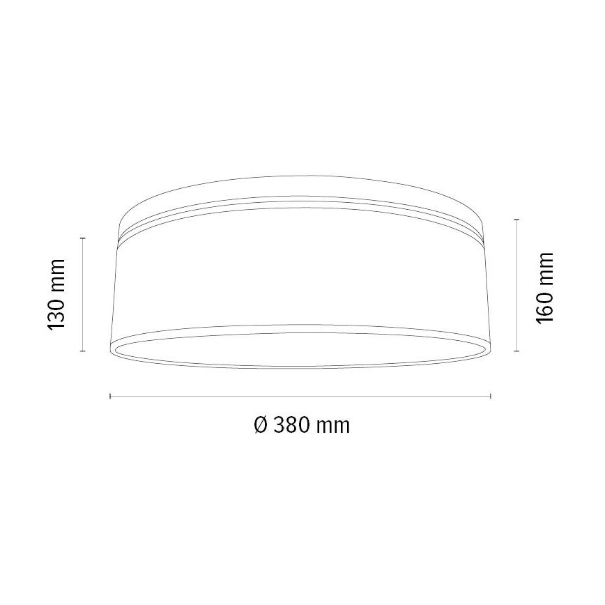 Kattovalo BOHO 2xE27/25W/230V halkaisija 38 cm tammi – FSC sertifioitu