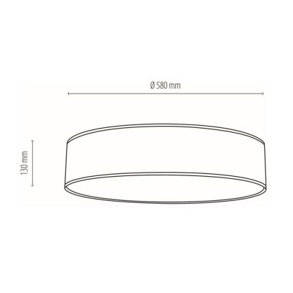 Kattovalo BOHO 4xE27/25W/230V halkaisija 58 cm valkoinen – FSC sertifioitu