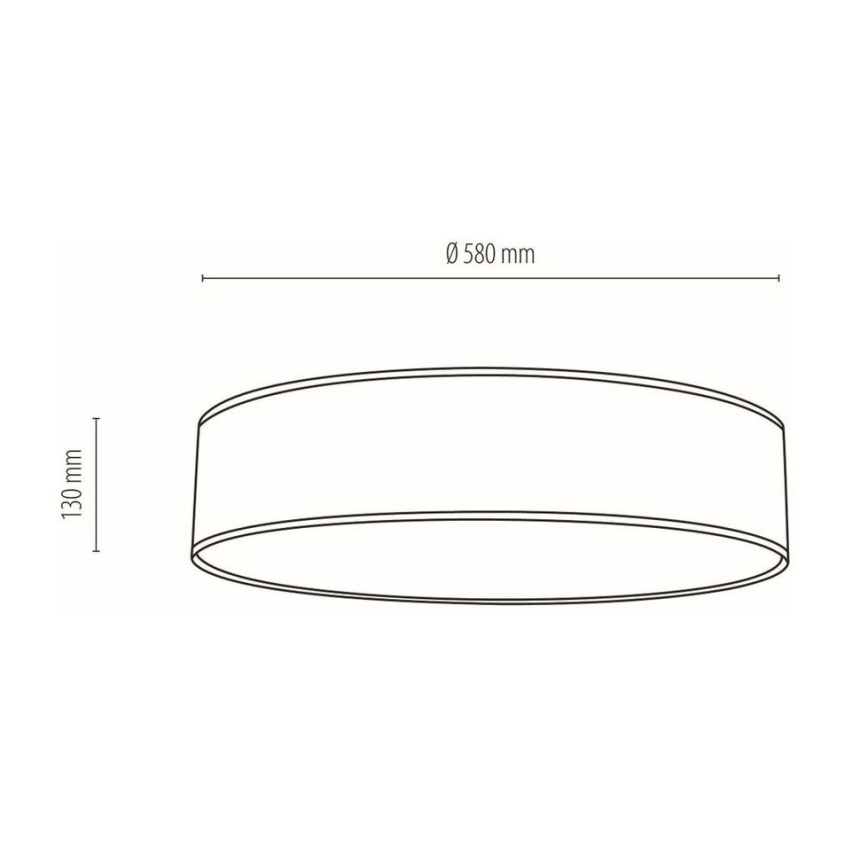 Kattovalo BOHO 4xE27/25W/230V halkaisija 58 cm valkoinen – FSC sertifioitu