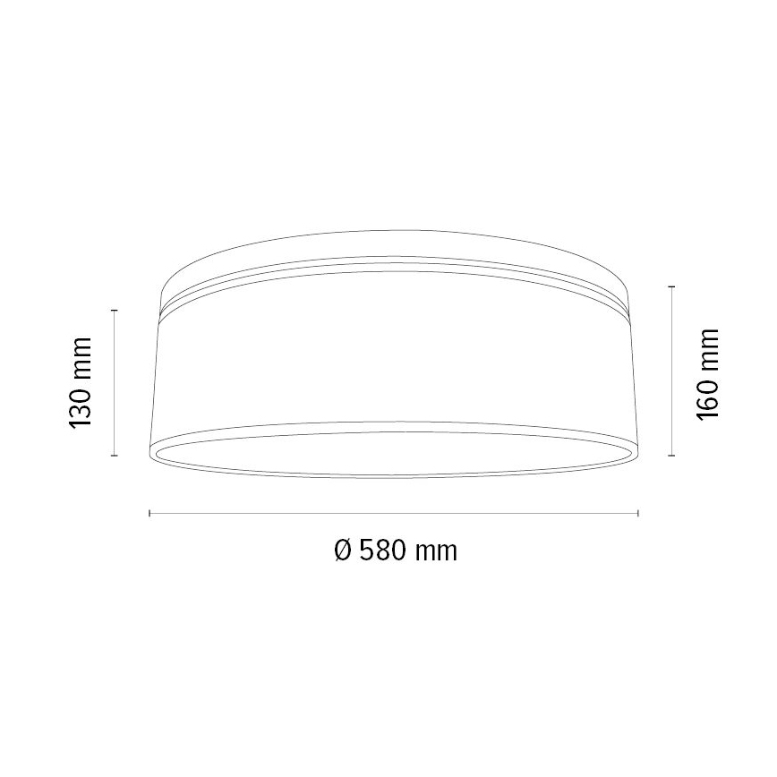 Kattovalo BOHO 3xE27/25W/230V halkaisija 58 cm tammi – FSC sertifioitu