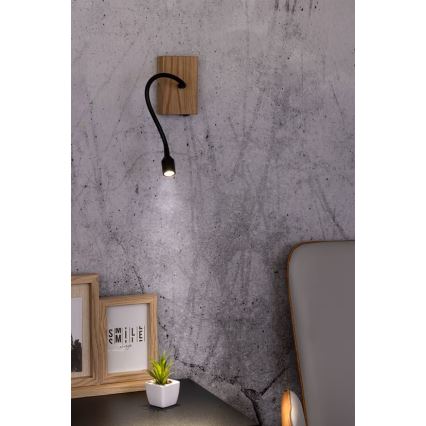 Seinävalaisin LECTOR LED/2,5W/230V tammi – FSC sertifioitu