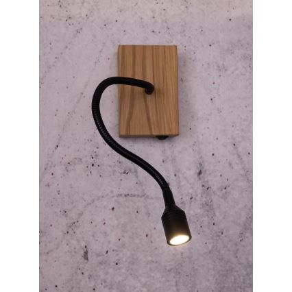 Seinävalaisin LECTOR LED/2,5W/230V tammi – FSC sertifioitu