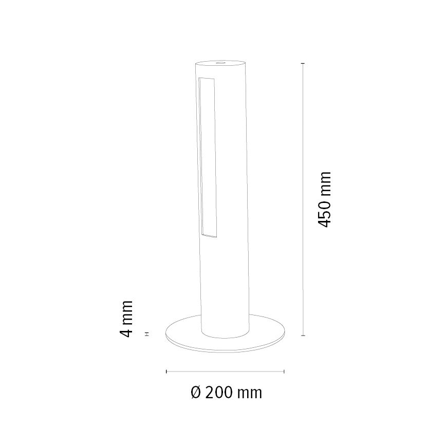 Himmennettävä LED-pöytävalaisin CONOR LED/9W/230V tammi – FSC sertifioitu