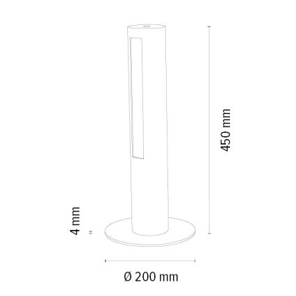 Himmennettävä LED-pöytävalaisin CONOR LED/9W/230V tammi – FSC sertifioitu