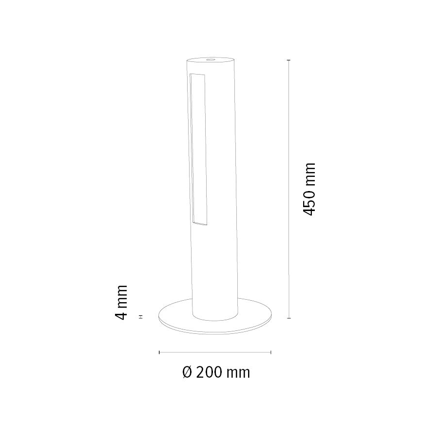 Himmennettävä LED-pöytävalaisin CONOR LED/9W/230V tammi – FSC sertifioitu
