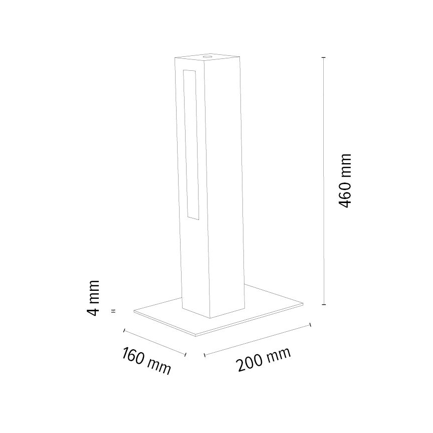 Himmennettävä LED-pöytävalaisin LEON LED/9W/230V tammi – FSC sertifioitu