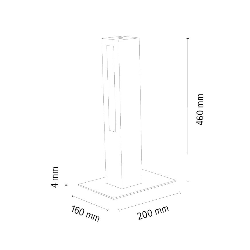 Himmennettävä LED-pöytävalaisin LEON LED/9W/230V tammi – FSC sertifioitu