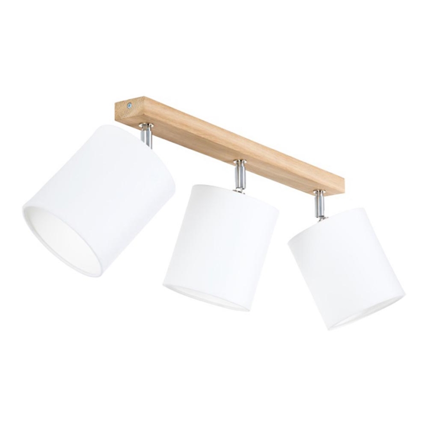 Spottivalaisin APRILLIA 3xE27/25W/230V tammi/valkoinen