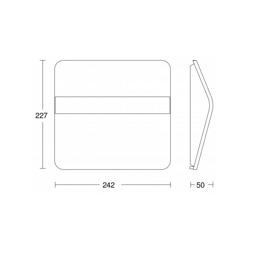 STEINEL 007140 - LED-aurinkokennonumero XSolar LH-N LED/0,03W ruostumaton IP44
