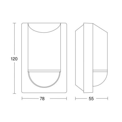 Steinel 034702 - Ulkoliikennanturi ECO IP54 musta