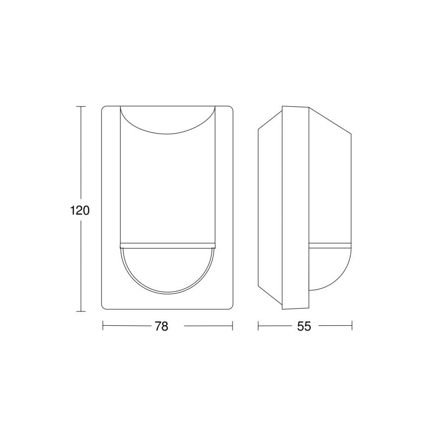 Steinel 034702 - Ulkoliikennanturi ECO IP54 musta