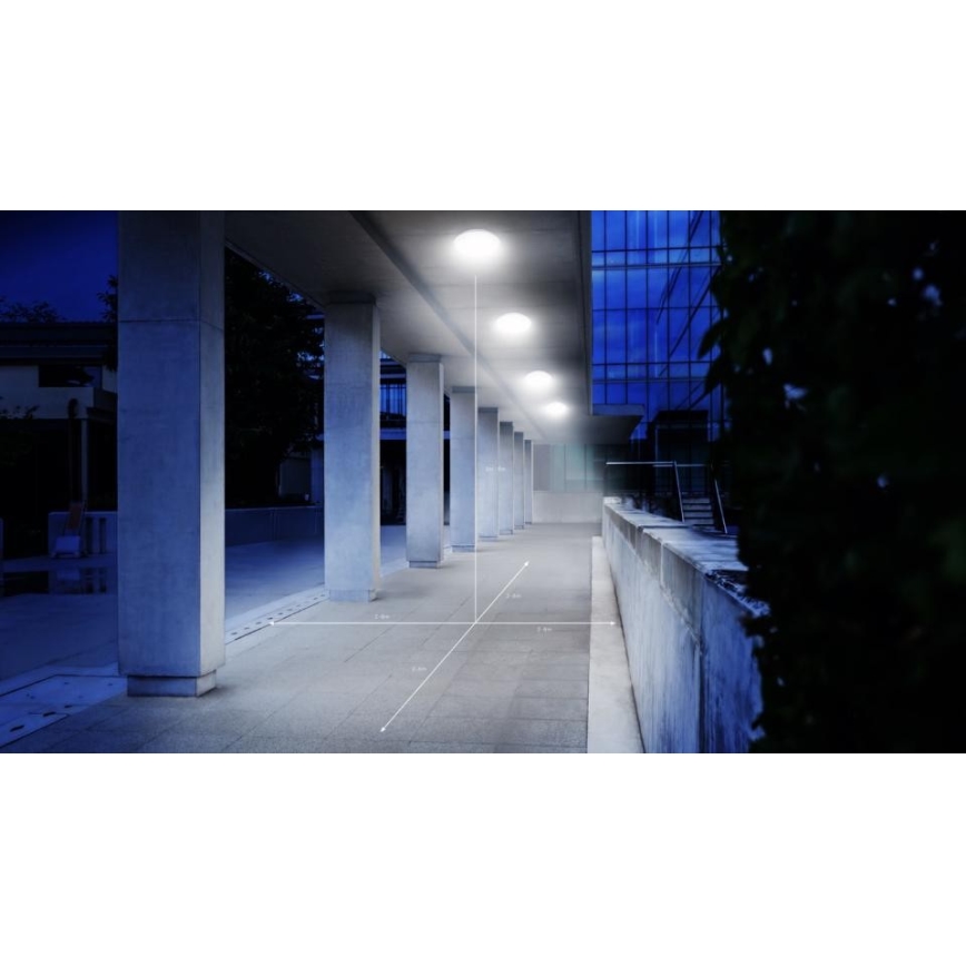 Steinel 035440 - LED-ulkokattovalaisin anturilla QUATTRO LED/10W/230V IP54
