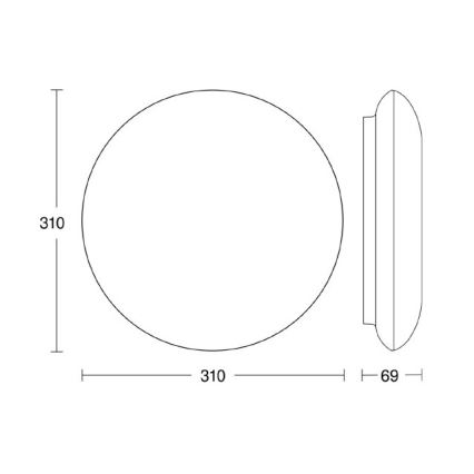 Steinel 035440 - LED-ulkokattovalaisin anturilla QUATTRO LED/10W/230V IP54