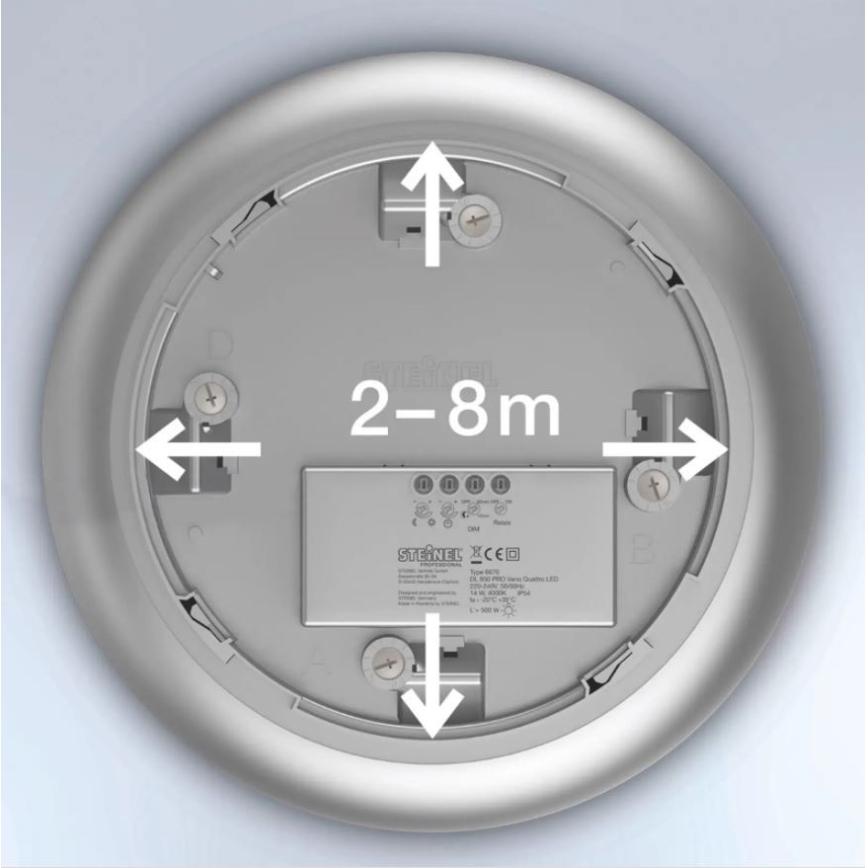 Steinel 035440 - LED-ulkokattovalaisin anturilla QUATTRO LED/10W/230V IP54