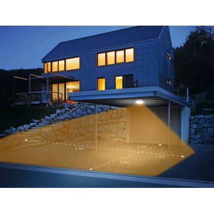 Steinel 035440 - LED-ulkokattovalaisin anturilla QUATTRO LED/10W/230V IP54