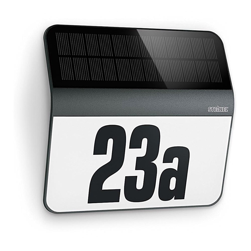 STEINEL 035730 - LED-aurinkokennonumero XSolar LH-N LED/0,03W IP44 2500 mAh
