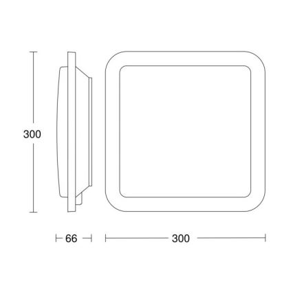 Steinel 052522 - LED-kattovalaisin anturilla RS LED/9,5W/230V