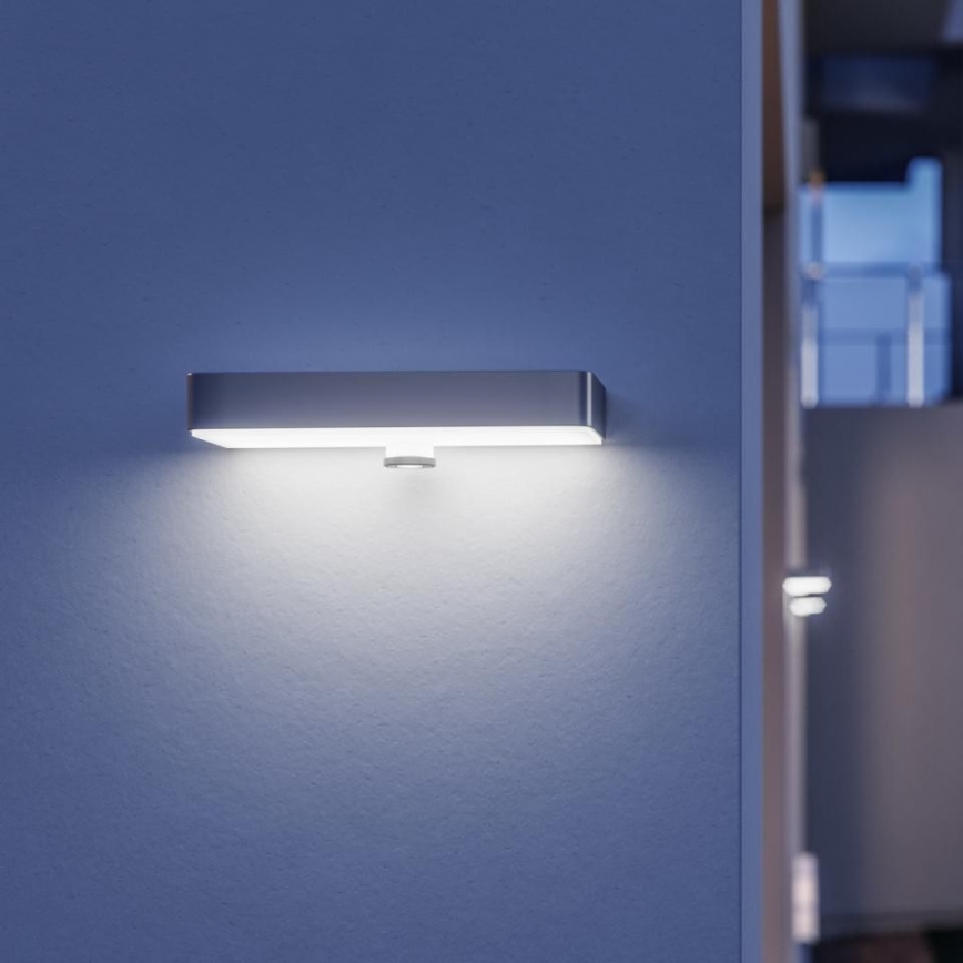 Steinel 052652 - LED-aurinkokennovalo anturilla XSolar SOL-O LED/1,5W 2x2000mAh IP44 hopea