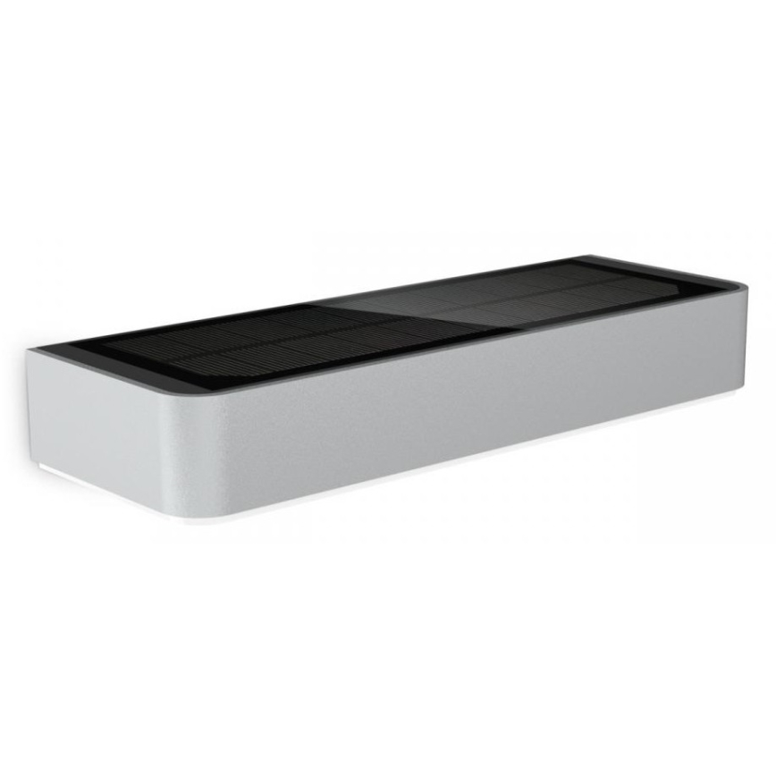 Steinel 052652 - LED-aurinkokennovalo anturilla XSolar SOL-O LED/1,5W 2x2000mAh IP44 hopea