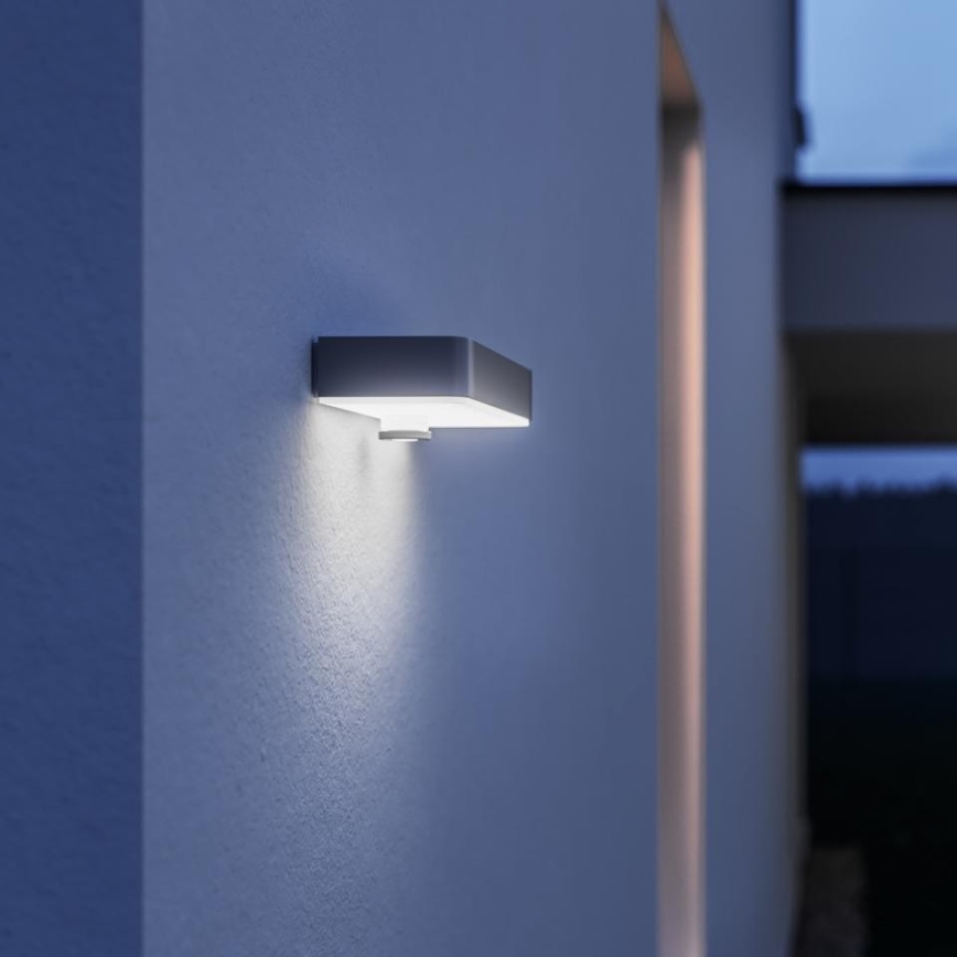 Steinel 052652 - LED-aurinkokennovalo anturilla XSolar SOL-O LED/1,5W 2x2000mAh IP44 hopea