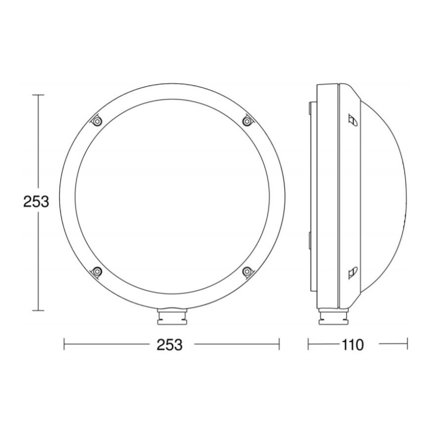 STEINEL 053079 - LED Ulkovalo anturilla L330 LED/9W/230V 3000K IP44