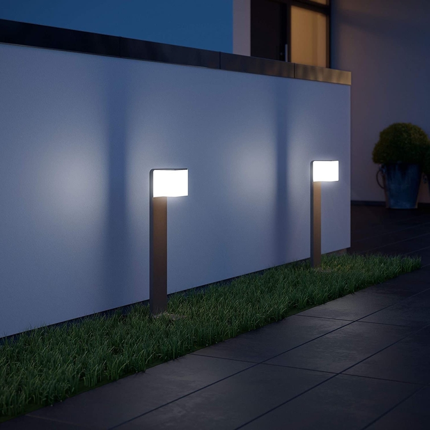 Steinel 055479 - LED-ulkovalaisin anturilla CUBO LED/9,5W/230V IP44 antrasiitti