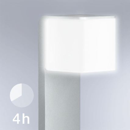 Steinel 055486 - LED-ulkolamppu anturilla CUBO LED/9,5W/230V IP44 hopea